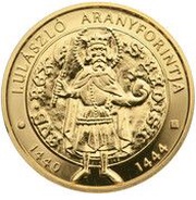 50 000 Forint Gold Florin of I. Ulászló, Hungary, 2020 reverse image