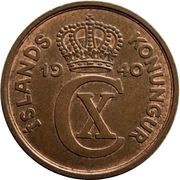 5 Aurar - Christian X obverse image