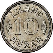 10 Aurar - Christian X reverse image