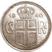 25 Aurar - Christian X obverse image