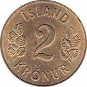 2 Krónur reverse image