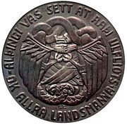 5 Krónur Althing, Iceland, 1930 reverse image