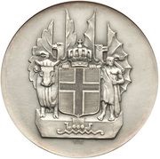 10 Krónur Althing, Iceland, 1930 reverse image