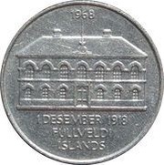 50 Krónur Sovereignty obverse image