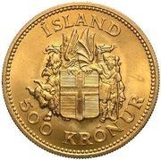 500 Krónur Jón Sigurðsson obverse image
