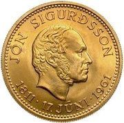 500 Krónur Jón Sigurðsson reverse image