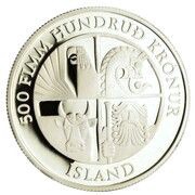 500 Krónur 1st Settlement obverse image