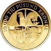 10 000 Krónur 1st Settlement obverse image