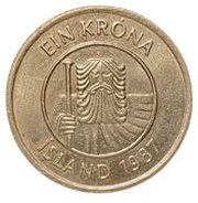 1 Króna Non-magnetic obverse image