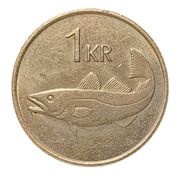 1 Króna Non-magnetic reverse image