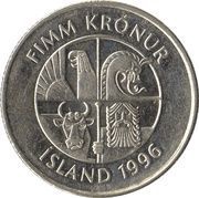 5 Krónur Magnetic obverse image