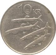 10 Krónur Non-magnetic reverse image