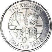 10 Krónur Magnetic obverse image
