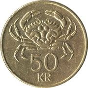 50 Krónur, Iceland, 1987-2005 reverse image