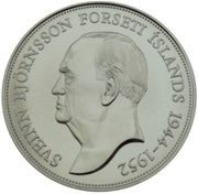 1000 Krónur Sveinn Björnsson reverse image