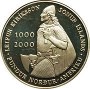 1000 Krónur Leif Ericsson reverse image