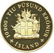10 000 Krónur Christianity obverse image