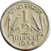 ½ Rupee reverse image