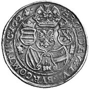 1 Thaler - Ferdinand II Vienna, Austria, 1624 reverse image
