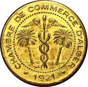 5 Centimes Alger Chamber of Commerce; Essai obverse image