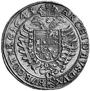 1 Thaler - Ferdinand III Vienna, Austria, 1637-1648 reverse image