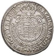 1 Thaler - Ferdinand III Graz, Austria, 1644-1650 reverse image
