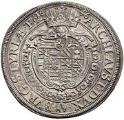 1 Thaler - Ferdinand III Graz, Austria, 1646 reverse image