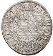 1 Thaler - Leopold I Graz, Austria, 1660-1669 reverse image