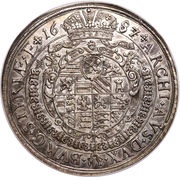 1 Thaler - Leopold I Graz, Austria, 1671-1688 reverse image