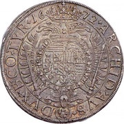 1 Thaler - Leopold I Vienna, Austria, 1672-1681 reverse image