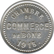 5 Centimes with date; Bône Chamber of Commerce obverse image