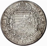 1 Thaler - Leopold I Hall, Austria, 1696-1699 reverse image