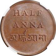 ½ Anna obverse image