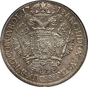 1 Thaler - Charles VI Hall, Austria, 1713-1714 reverse image