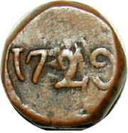 1 Pice for Malabar Coast, India, 1705-1779 reverse image