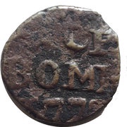 1 Pice, India, 1773-1788 reverse image