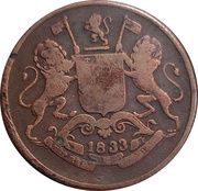 ¼ Anna Paisa obverse image