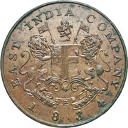 ½ Anna obverse image