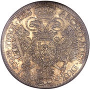 1 Thaler - Charles VI Hall, Austria, 1724-1734 reverse image