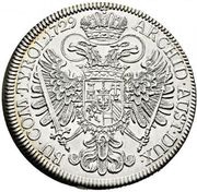 1 Thaler - Charles VI Hall, Austria, 1729 reverse image