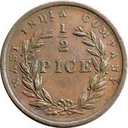 ½ Pice - Victoria reverse image