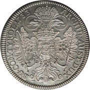 1 Thaler - Charles VI Hall, Austria, 1730-1738 reverse image