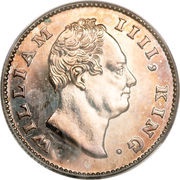 ½ Rupee - William IV obverse image