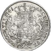 1 Thaler - Maria Theresia Vienna, Austria, 1744-1745 reverse image