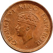 1⁄12 Anna - George VI obverse image