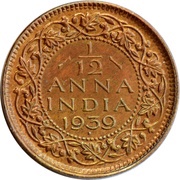 1⁄12 Anna - George VI reverse image