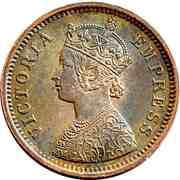 ½ Pice - Victoria obverse image
