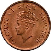 ¼ Anna - George VI obverse image