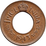 1 Pice - George VI obverse image