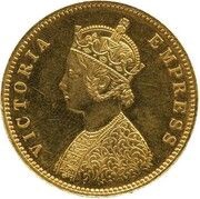 ½ Anna - Victoria Pattern obverse image